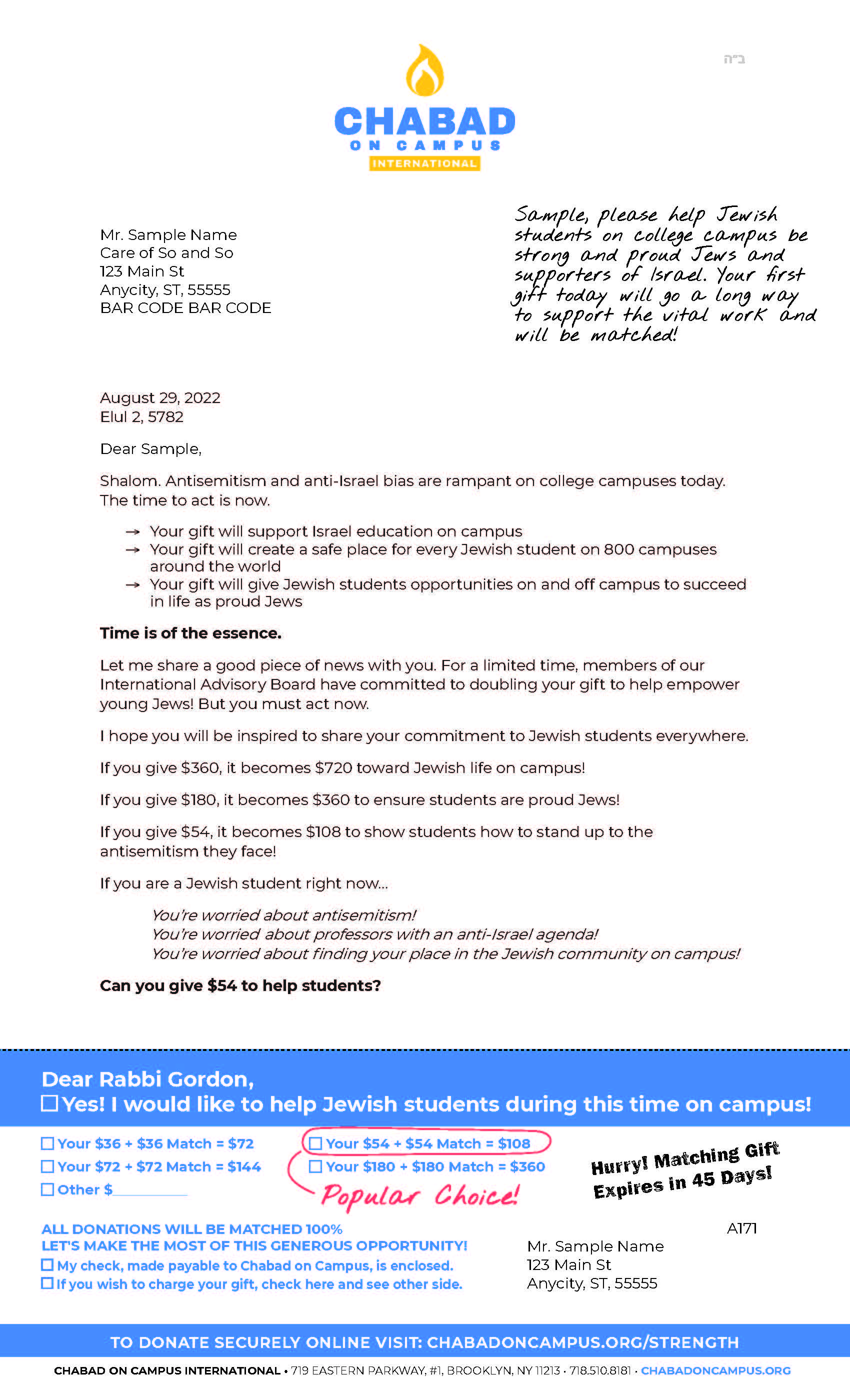 Children of Chernobyl Letter/Reply